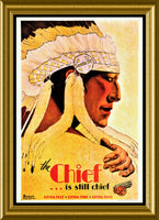The Chief Vintage Train Travel Poster Fridge Magnet 6x8 Large
