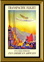 Pan American Airlines Vintage Travel Poster Fridge Magnet 6x8 Large
