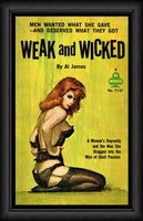 Weak and Wicked Pulp Fiction Art Fridge Magnet 6x9.5 Large
