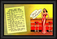 What Girls Say The Morning After Funny Man Cave Fridge Magnet 6x8 Large
