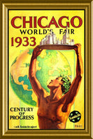 Worlds Fair Chicago 1933 Magnetic Poster Fridge Magnet 6x8 Large
