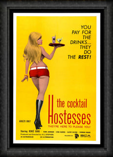 Cocktail Hostesses Sexy Adult Movie Poster Fridge Magnet 6x8 Large