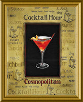 Cosmopolitan Cocktail Hour Poster Bar Fridge Magnet 6x8 Large
