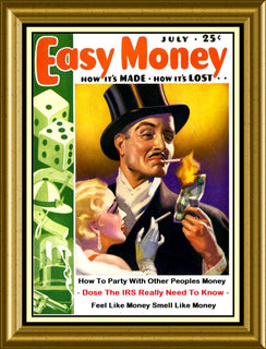 Easy Money Poster Funny Pulp Fiction Cover Art Fridge Magnet 6x8 Large