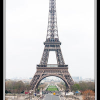 Eiffel Tower Paris France Vintage Canvas Art Print Fridge Magnet 9x18 Large