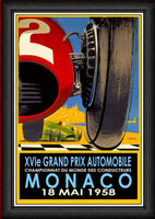 Grand Prix Monaco 1958 Racing Poster Fridge Magnet 6x8 Large
