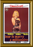 How to Marry a Millionaire Marilyn Monroe Movie Poster Fridge Magnet 6x9 Large
