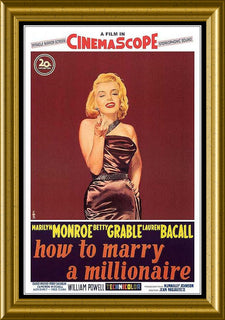 How to Marry a Millionaire Marilyn Monroe Movie Poster Fridge Magnet 6x9 Large