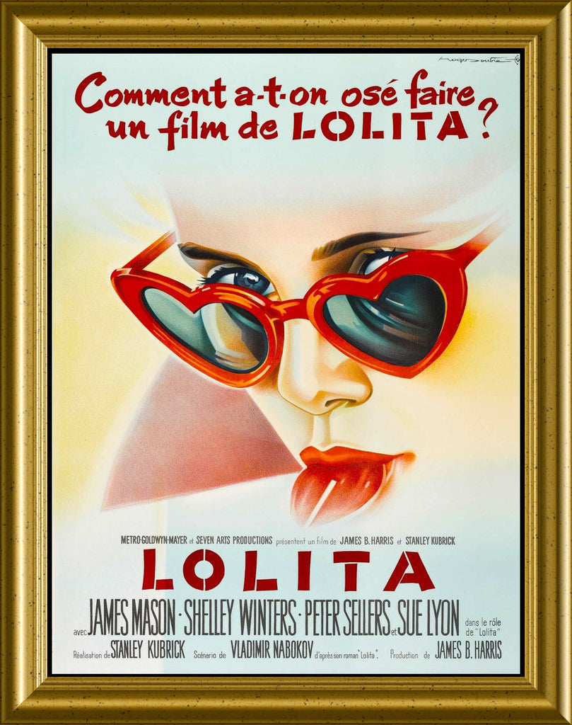 Lolita Movie Poster Stanley Kubrick Magnetic Canvas Print Fridge