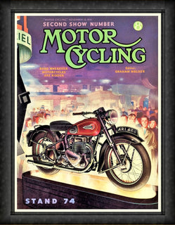 Motor Cycling Magazine Vintage Arial Poster Fridge Magnet 6x8 Large