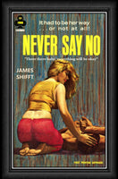 Never Say No Vintage Pulp Art Canvas Print Fridge Magnet 6x8 Large
