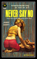 Never Say No Vintage Pulp Art Canvas Print Fridge Magnet 6x8 Large
