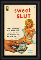 Sweet Slut Funny Book Cover Pulp Art Fridge Magnet 6x8 Large
