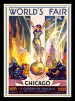 Worlds Fair 1933 Chicago Magnetic Poster Fridge Magnet 6x8 Large
