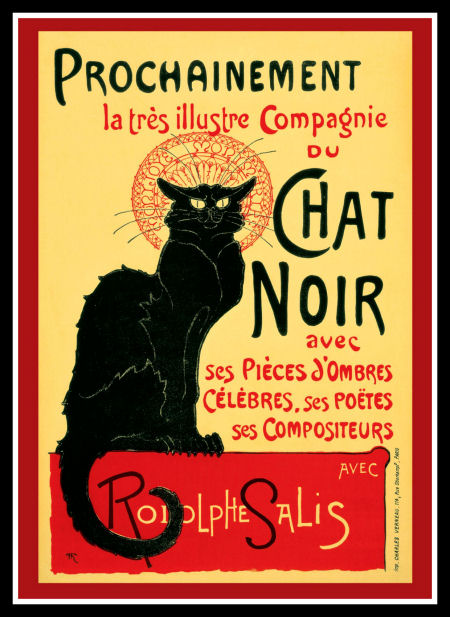 Tournée du Chat Noir Vintage Black Cat Poster Fridge Magnet 11x15 Large