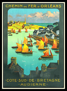 Chemin de Fer d Orleans France Travel Poster Fridge Magnet 6x8 Large