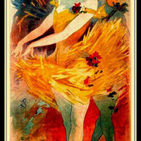 Coulisses De' Lopera Vintage Ballerina Poster Fridge Magnet 7x18 Large