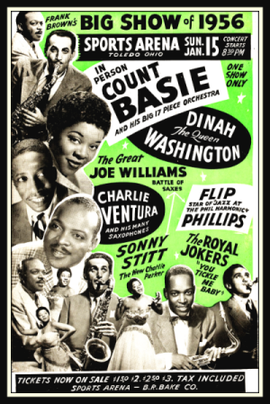 Count Basie Big Band Concert Poster Fridge Magnet 6x8 Large