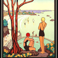 Dinard France Vintage Travel Poster Fridge Magnet 6x8 Large