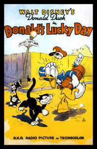 Donald Ducks Lucky Day Movies Poster Fridge Magnet 6x8 Large