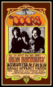 The Doors Berkeley Vintage Concert Poster Fridge Magnet 6x9.5 Large