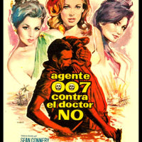 Dr. No James Bond Spanish Movie Poster Fridge Magnet 6x8 Large