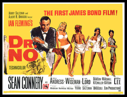 Dr No James Bond Movies Poster Fridge Magnet 6x8 Large