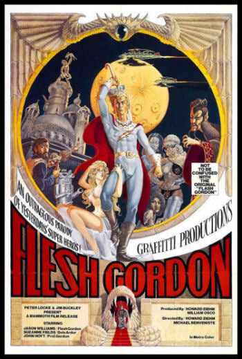 Vintage Porn Posters - Flesh Gordon Porn Classic Movie Poster Fridge Magnet 6x8 Large | Fridge  Magnet World