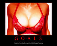 Focus On Your Goals Motivational Poster Fridge Magnet 6.5x8 Large
