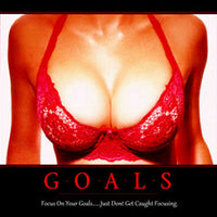 Focus On Your Goals Motivational Poster Fridge Magnet 6.5x8 Large
