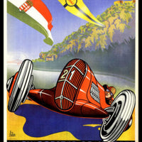 Grand Prix Budapest 1936 Vintage Magnetic Poster Fridge Magnet 6x8 Large