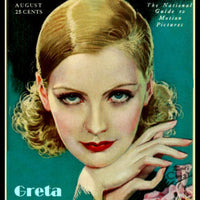 Greta Garbo Vintage Photoplay Art Cover Fridge Magnet 6x8 Large