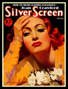 Joan Crawford Silver Screen Cover Print Fridge Magnet 6x8 Large