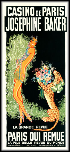 Josephine Baker Casino de Paris Grand Revue Poster Fridge Magnet