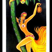 Josephine Baker Magnetic Poster Canvas Print Fridge Magnet 8x18 Large