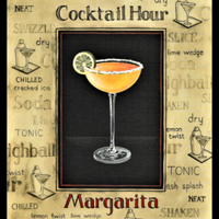 Cocktail Hour Margarita Magnetic Poster FRIDGE MAGNET 6x8 Large
