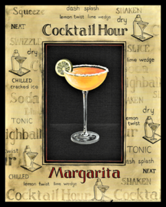 Cocktail Hour Margarita Magnetic Poster FRIDGE MAGNET 6x8 Large