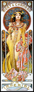 Alphonse Mucha Art Nouveau Magnetic Poster Fridge Magnet 6.5x18 Large