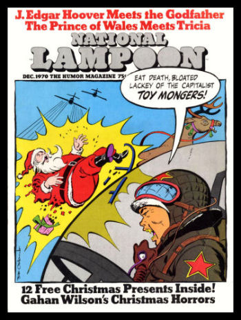 National Lampoon Magazine Christmas Cover Issue Fridge Magnet 6x8 Large