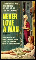 Never Love a Man Pulp Art Magnetic Poster Fridge Magnet 6x8 Large
