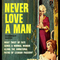 Never Love a Man Pulp Art Magnetic Poster Fridge Magnet 6x8 Large