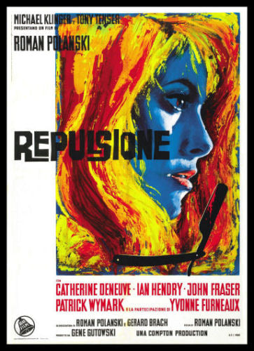 Repulsion Catherine Deneuve Italian Magnetic Movie Poster 6x8 Large
