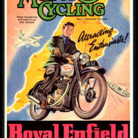 Motor Cycling Royal Enfield 350 Bullet Poster Fridge Magnet 6x8 Large