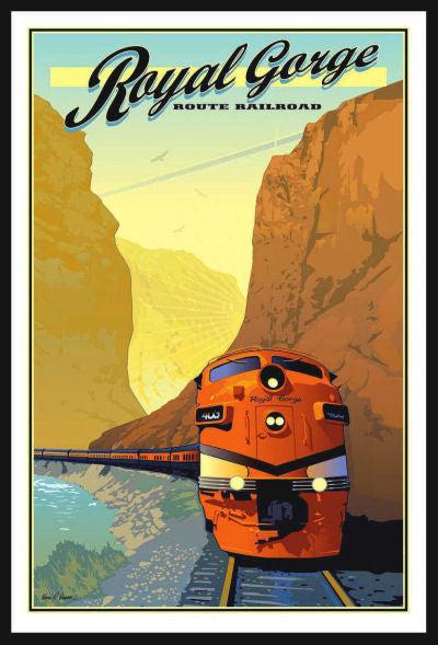 Royal Gorge Colorado Train Travel Poster Fridge Magnet 6x8 Large