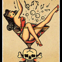 Sailor Beware Magnetic Poster Canvas Print Fridge Magnet 6x8 Large