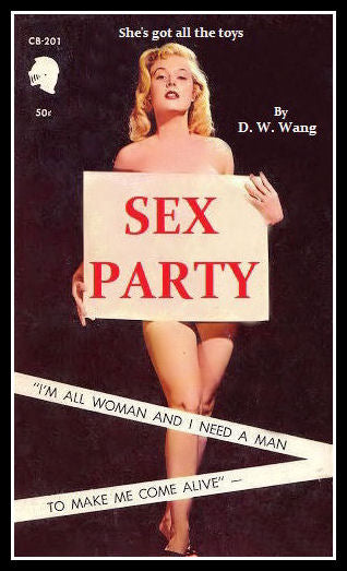 Sex Party Pulp Fiction Book Cover Poster Fridge Magnet 3.5x5 Large