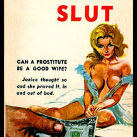 Sweet Slut Funny Book Cover Pulp Art Fridge Magnet 6x8 Large