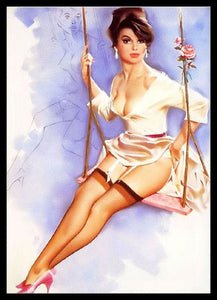 Swing Girl Vintage Pin up Poster Fridge Magnet 6x8 Large