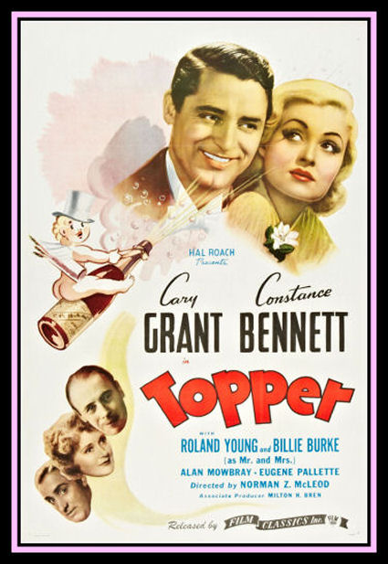 Topper Cary Grant Vintage Movie Poster Fridge Magnet 6x8 Large