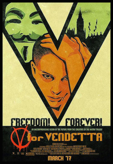 V for Vendetta Magnetic Movie Posters Fridge Magnet 6x8 Large